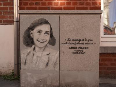 Portrait d'Anne Frank réalisé par Calamardos87 © Ville de La Madeleine