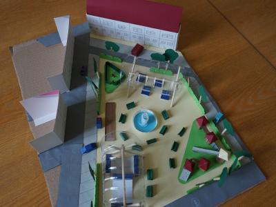 Maquette imaginée par les écoliers madeleinois : place aux jeux ! © Ville de La Madeleine