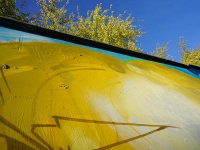 Photo d'un détail de la fresque de Sancé (collectif Epsilone) avec les ados du Centre Moulin, 2019 © Ville de La Madeleine