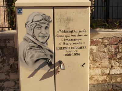Portrait d'Hélène Boucher réalisé par Calamardos87 © Ville de La Madeleine
