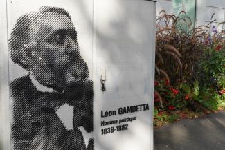 Pochoir de MOS'ART représentant Léon Gambetta © Ville de La Madeleine
