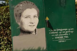 Portrait de Simone Veil réalisé par Calamardos87 © Ville de La Madeleine